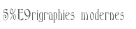 S�rigraphies modernes