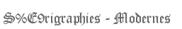 S�rigraphies - Modernes